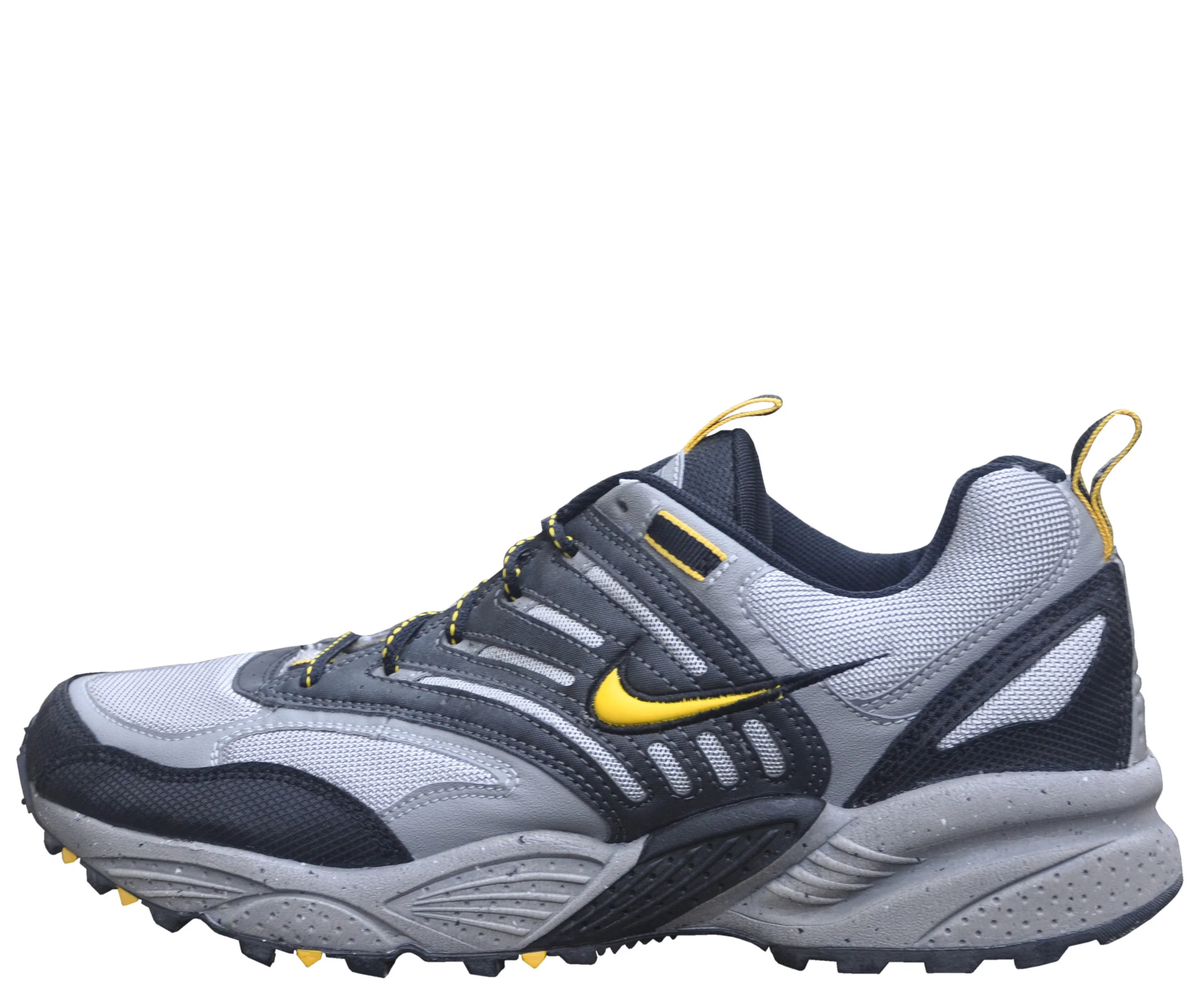 Nike Air Trail Pegasus silver, maize, and black