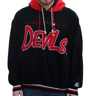 Vintage 1990's NHL New Jersey Devils Sweatshirt Hoodie Boy’s Size 8