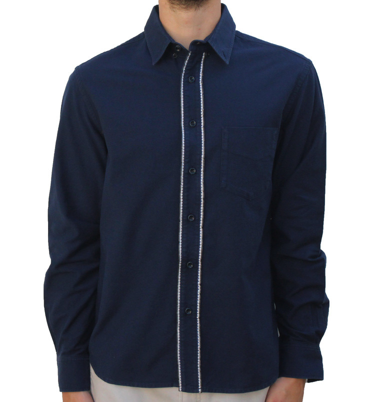 OriginalFake S/S 10 navy Chomper button down shirt