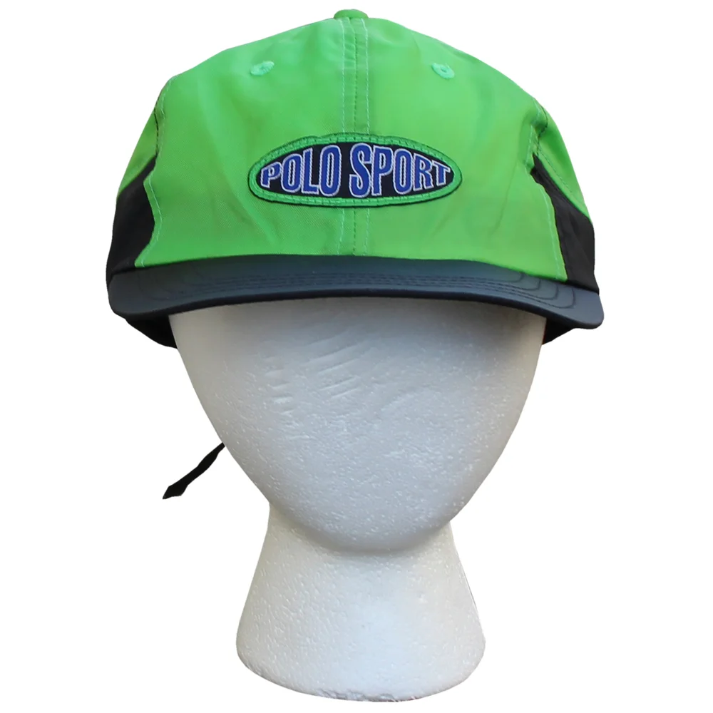Vintage Polo Sport Ralph Lauren Green Black Strap Back