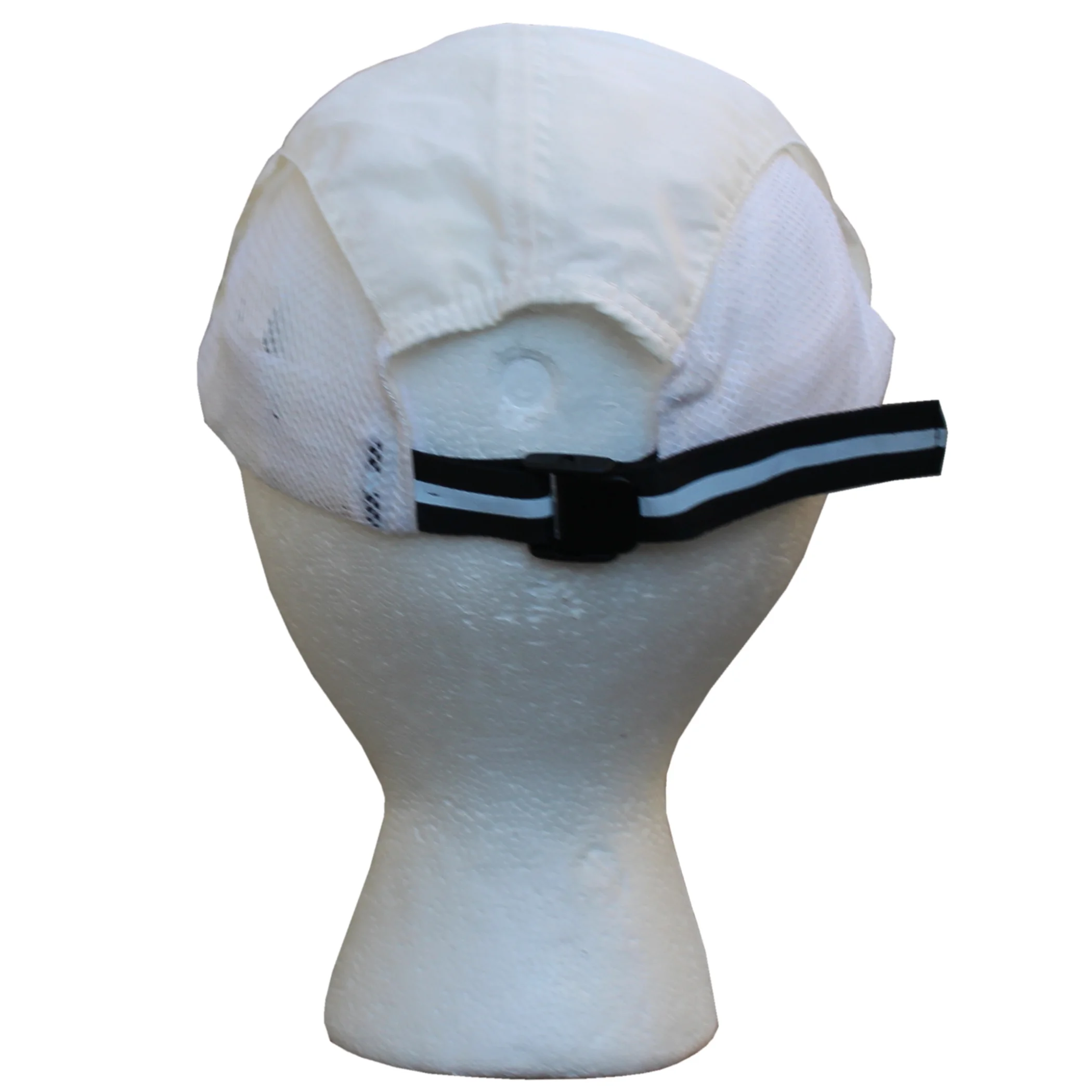 REI Mesh and reflective hat.