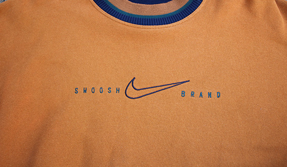 Vintage Nike Swoosh Brand Burnt Orange 