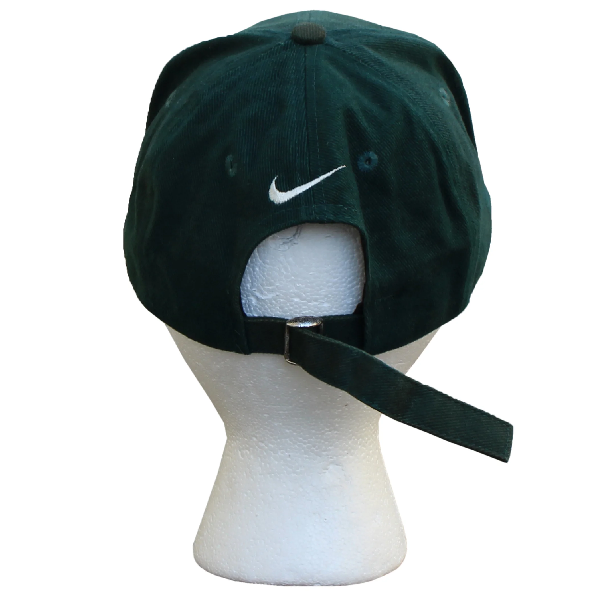 Vintage 90s Nike Simple logo forest green hat.