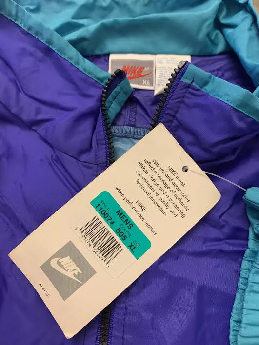 Vintage 90s Nike colorful windbreaker. 