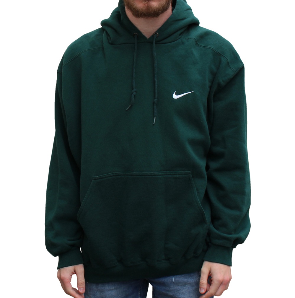 green vintage nike hoodie