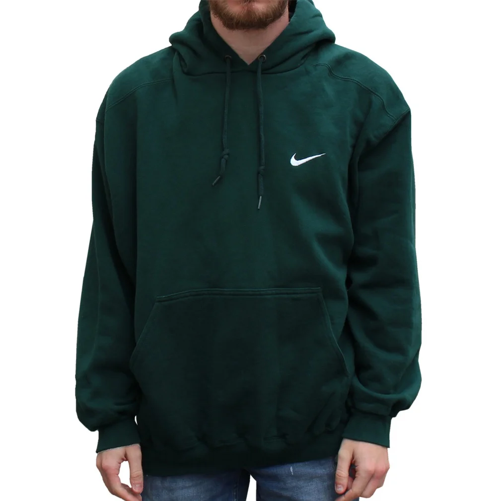 Green Nike Vintage Nike Swoosh Hoodie Vintage Nike Swoosh Forest