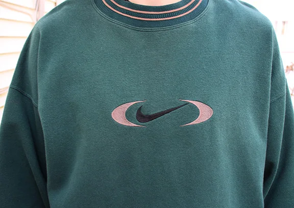 nike retro crew sweatshirt green