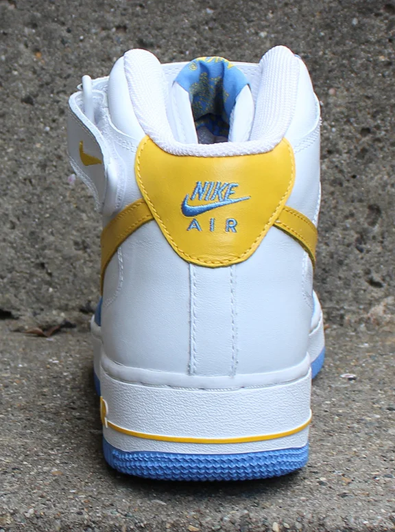 Nike Air force 1 Mid White / Varsity Maize / Legend Blue  display picture 1