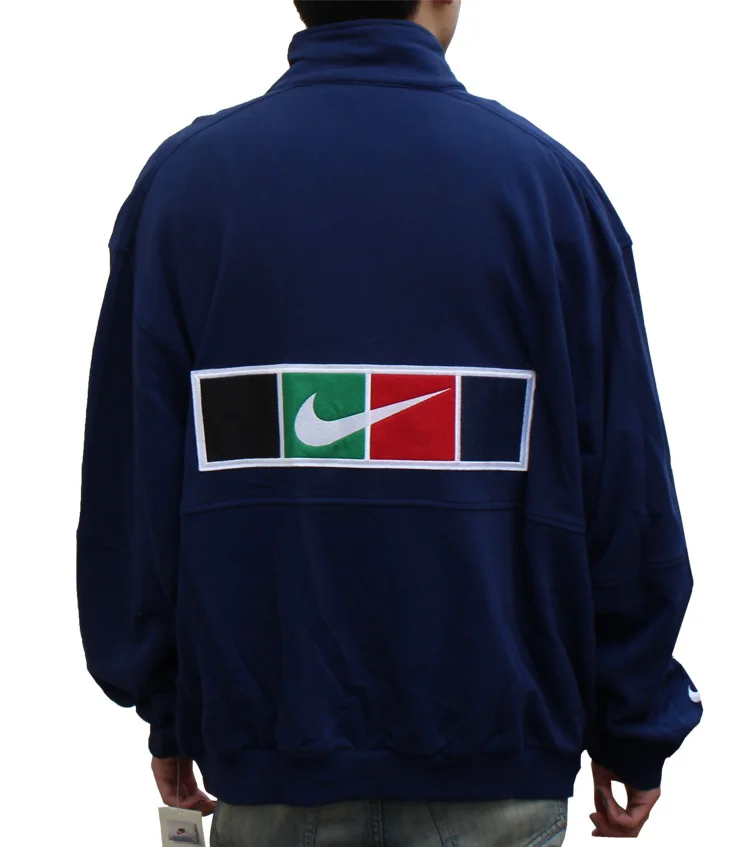 Vintage 90s Nike Challenge Court navy sweat jacket