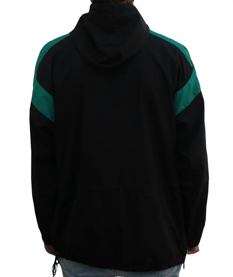 Vintage 90s Spyder Web Black, Aqua, And Purple Jacket.