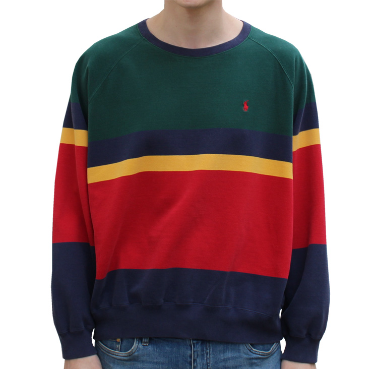 colorful polo sweater