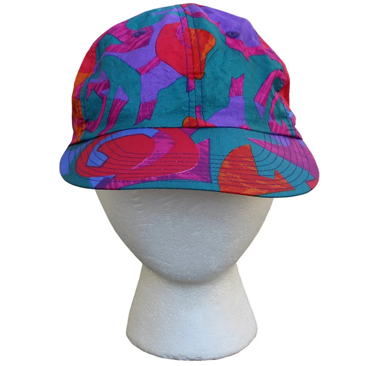 Vintage 90s Nike Colorful Nylon hat.
