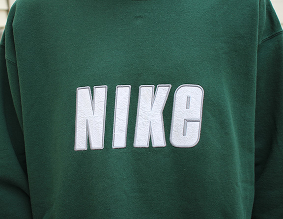 green nike vintage sweatshirt