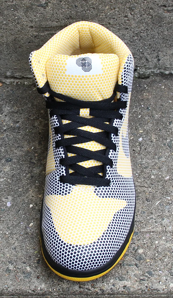 Nike Dunk High 1 Piece Premium Varsity Maize and black.