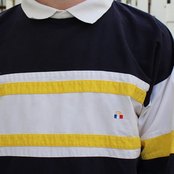 Vintage Christian Dior Striped collared shirt.