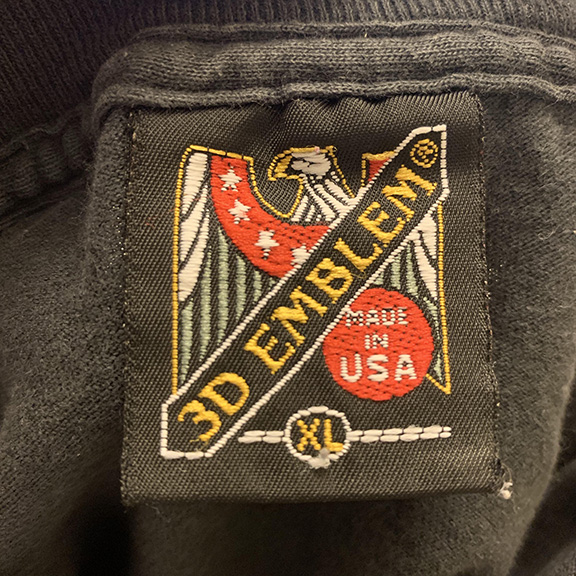 Vintage 3D Emblem Rolling Thunder t shirt.