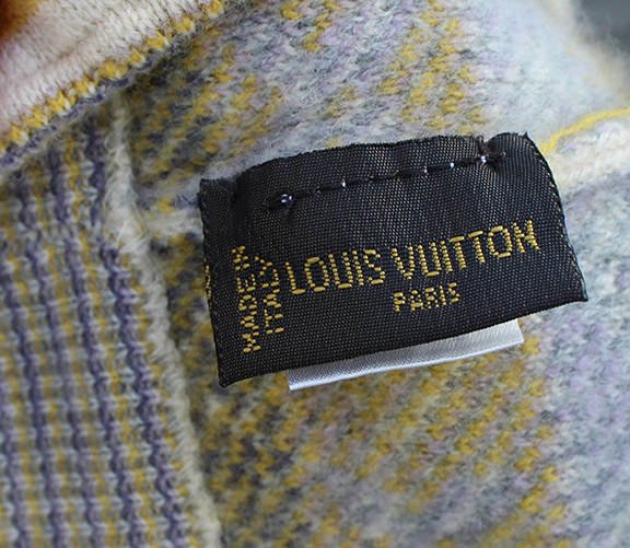 Vintage Louis Vuitton Fair Isle Monogram Cream / Blue / Yellow Winter  Beanie (Size 2/4) — Roots