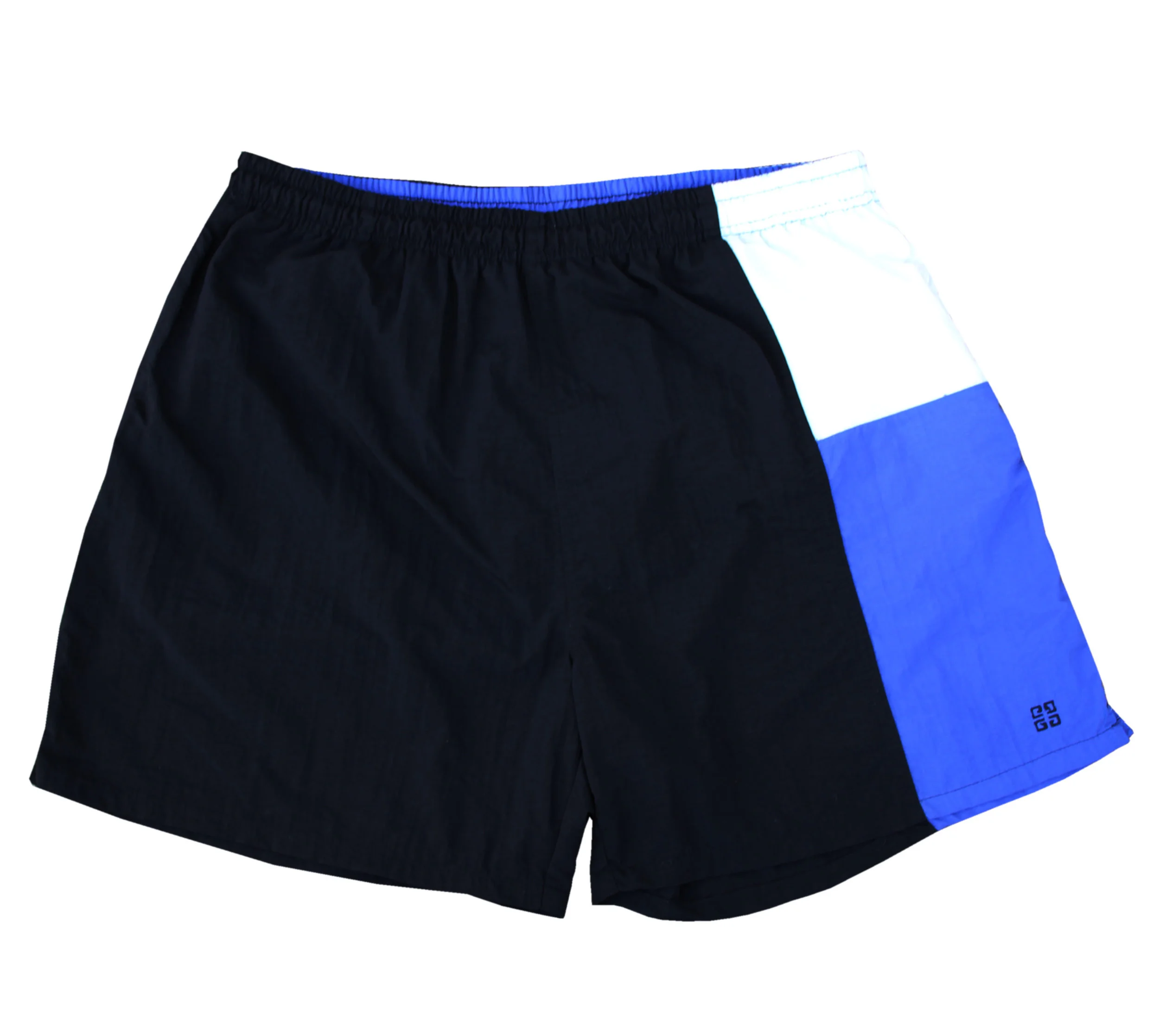 Vintage 90s Givenchy Black royal swim trunks. 
