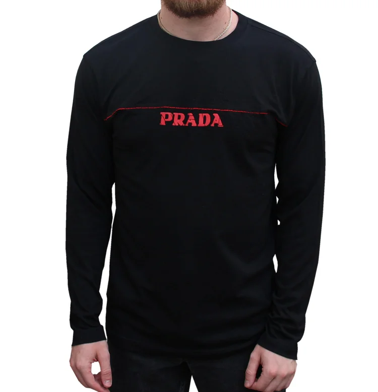 prada red shirt