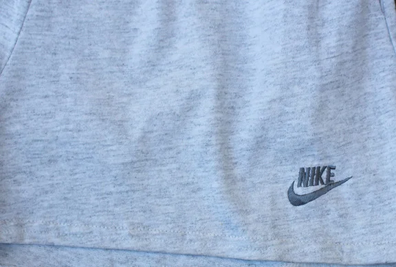Vintage Nike Heather Ash Grey / Medium Grey Thin Sweat Shorts
