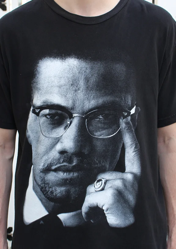 Vintage G-Tex Malcolm X Black / White T-Shirt
