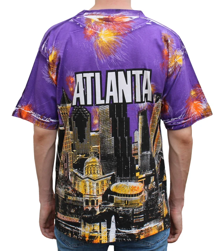 Vintage 90s Atlanta All Over Print t shirt