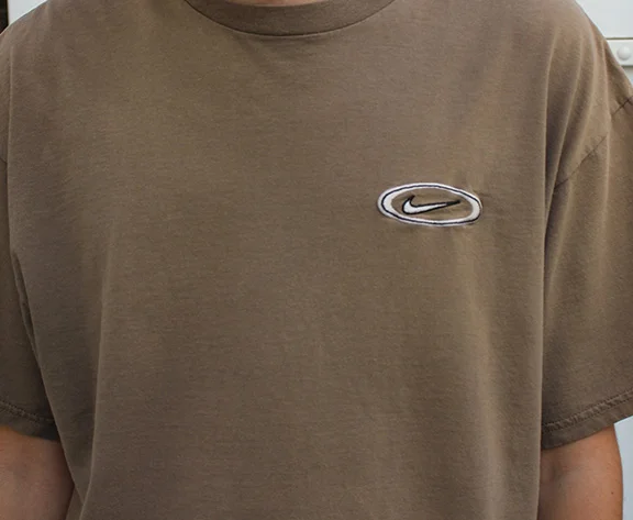 Vintage 90s Nike Embroidered Small Swoosh T Shirt