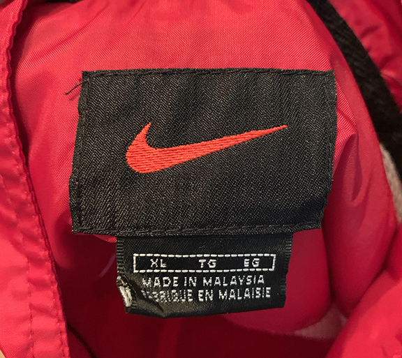 nikes with red tag
