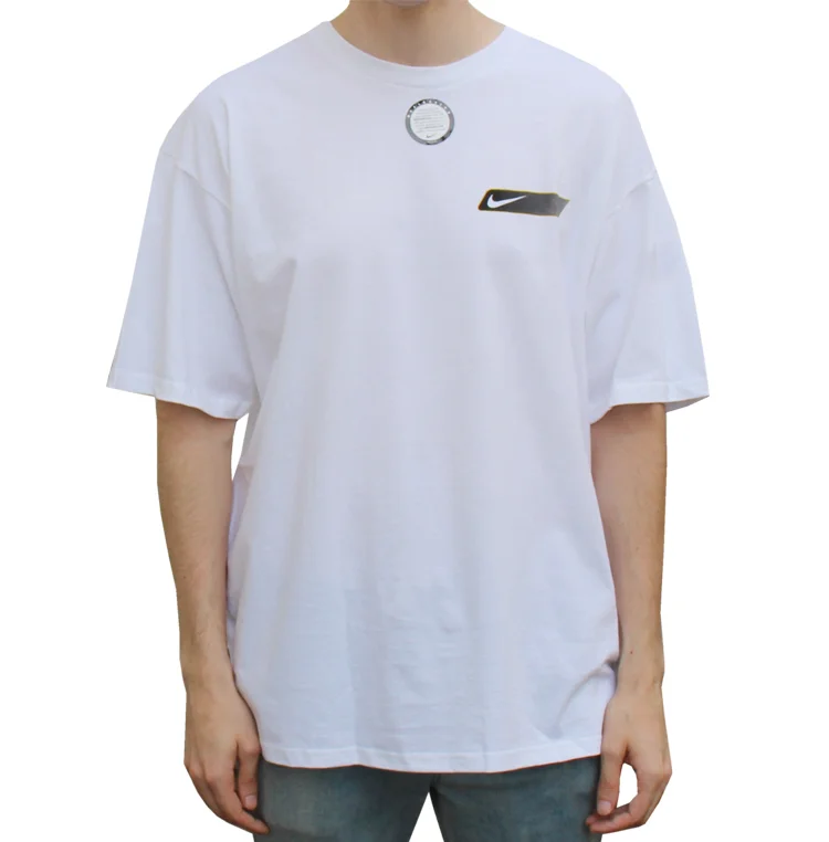 Vintage Nike Reflective Gradient Graphic White / Black / Green T Shirt Vintage Nike Reflective Gradient Graphic White / Black / Green T Shirt