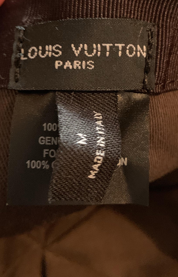 Louis Vuitton Damier Brown Leather Hat — Roots