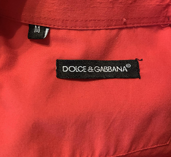 dolce & gabbana authentic tags