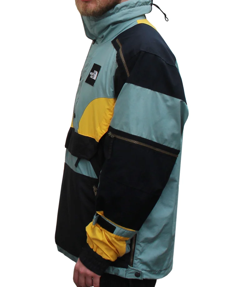 Vintage The North Face Black / Yellow / Grey Technical Pullover Jacket