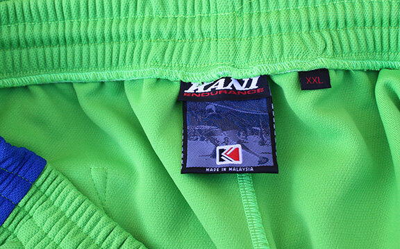 Vintage Karl Kani Endurance Slime Green / Blue Track Pants (Size XXL ...