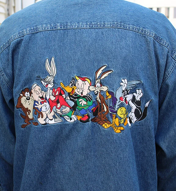 Denim Looney Tunes shirt .jpg