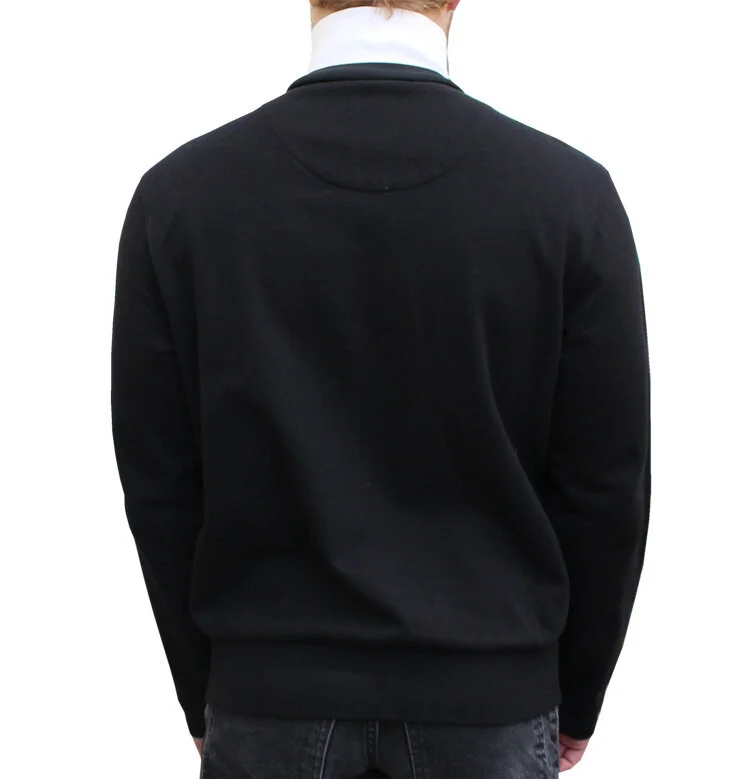 kappa black and white sweater