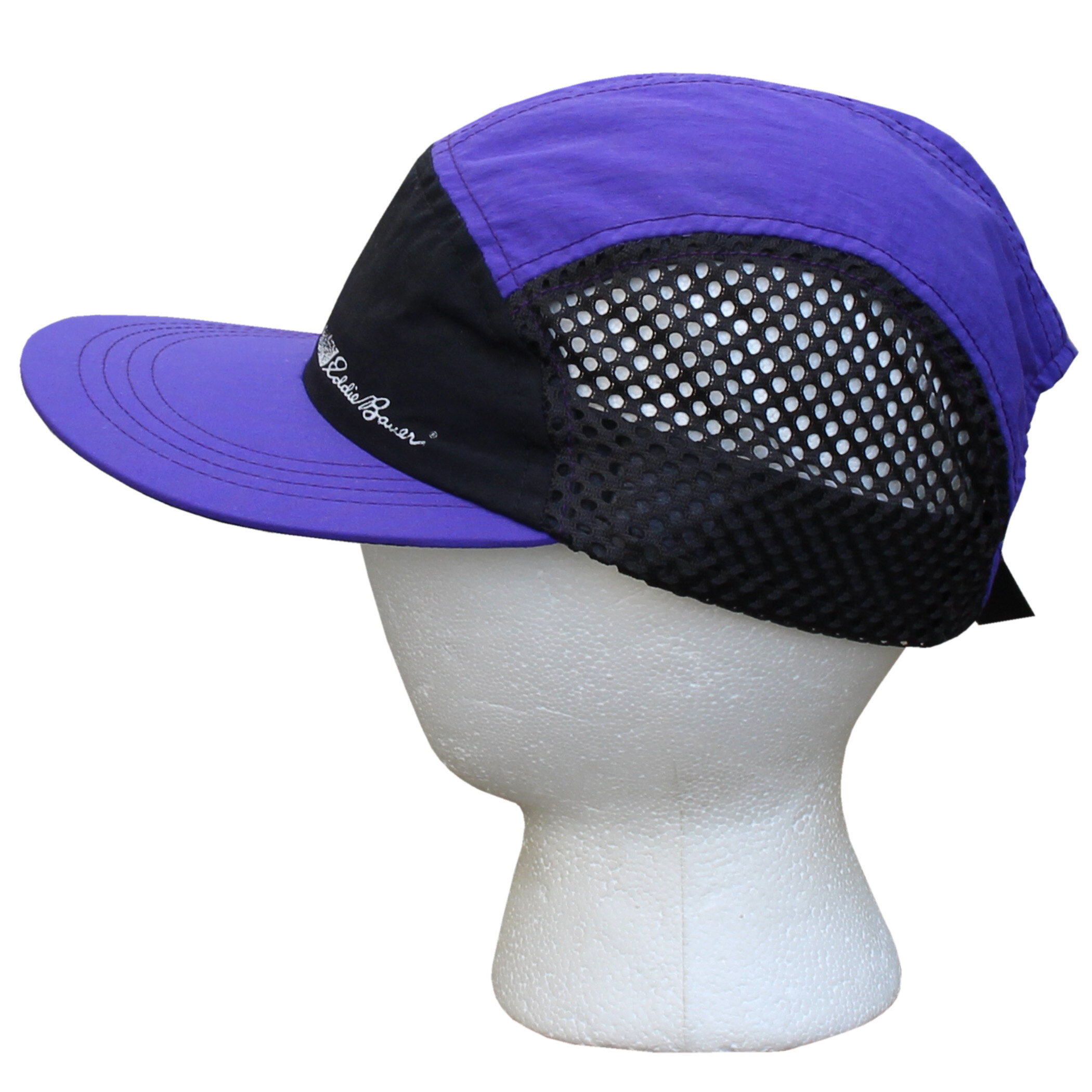 side of Eddie Bauer mesh 5 panel 90s hat .jpg