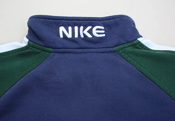 Women’s Vintage Nike Half Zip Green / Blue /White Sweatshirt