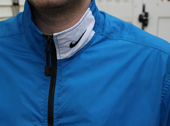 Vintage Nike Blue / White / Black Light Windbreaker Jacket.