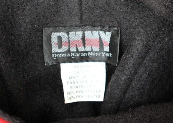 Vintage 90s DKNY Tech System red and 3M fleece winter hat