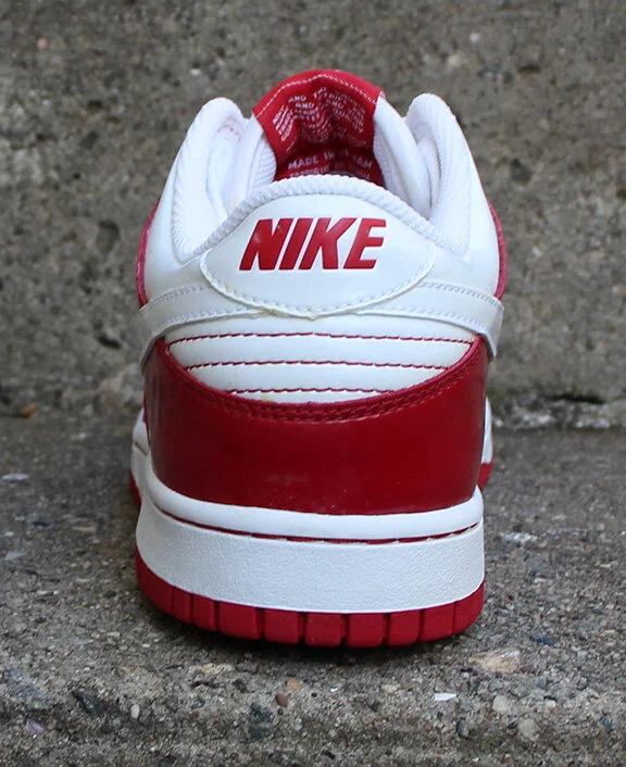 Women’s Nike Dunk Low Varsity Red patent leather
