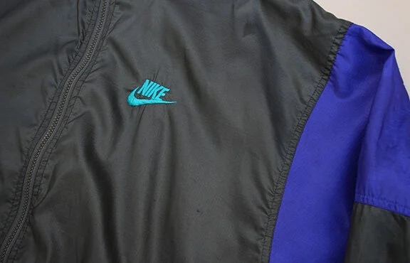 Women’s 90s Vintage Nike Purple / Black / Aqua Windbreaker Jacket