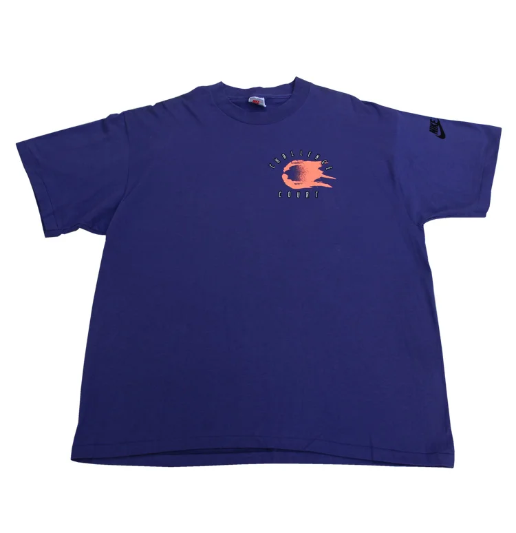 Vintage Nike Challenge Court Purple / Orange T Shirt