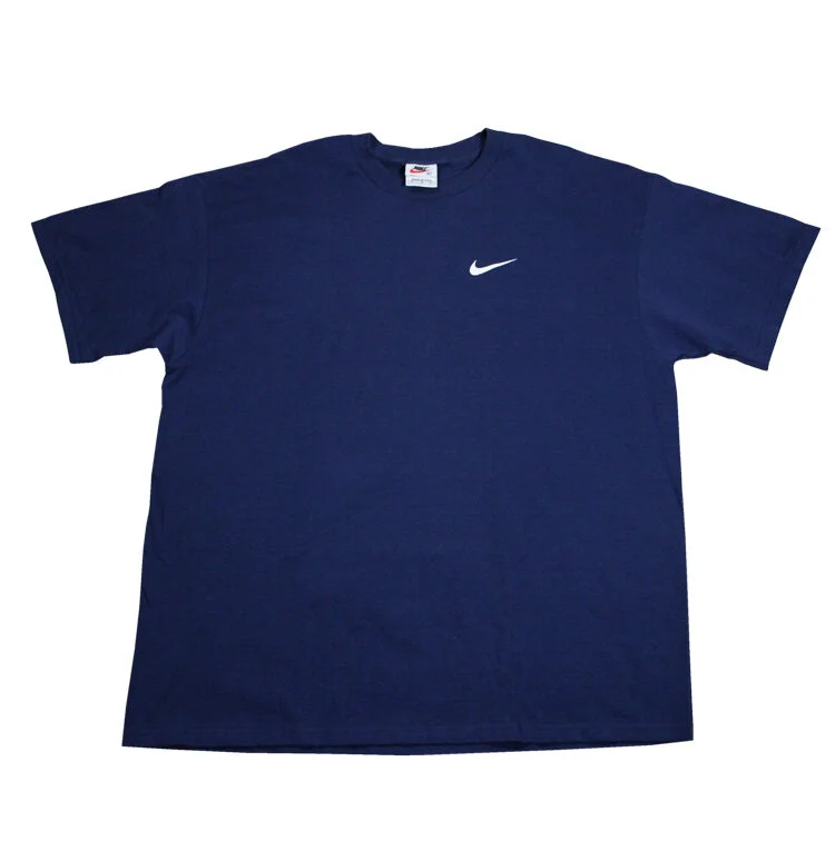 Vintage 90s Nike Just Do It Block navy / red Graphic T Shirt (