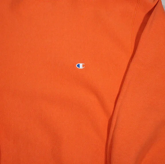 orange champion crewneck