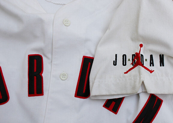 Vintage Nike Jordan White / Black / Red Embroidered Baseball Jersey (Size  L) NWOT — Roots