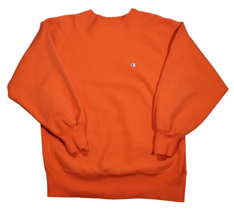Vintage Champion Reverse Weave Safety Orange Crewneck Sweatshirt (Size L) —  RootsBK