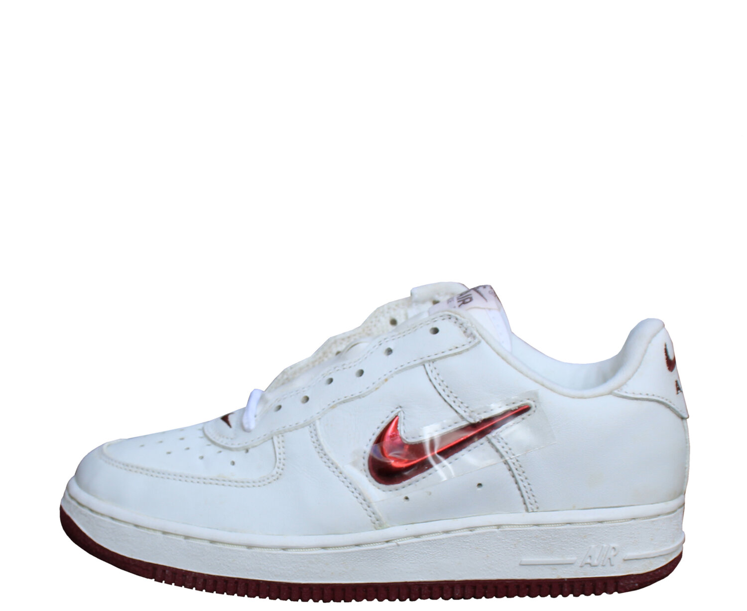 la nieve éxito Favor Kids Nike Air Force 1 Low SJ SC White / Varsity Red Jewel (Size 5) DS —  Roots