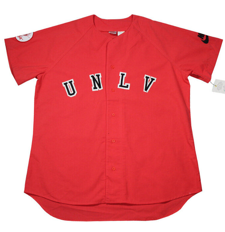 Vintage Nike UNLV Rebels Red Embroidered Baseball Jersey (Size S) NWOT —  Roots