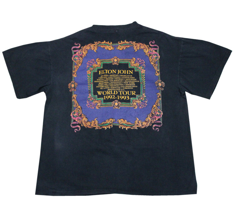 Vintage 1992 Elton John Tour T Shirt Designed By Gianni Versace (Size M ...