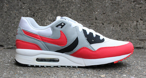 Nike Air Max Light Essential White, Crimson and black.